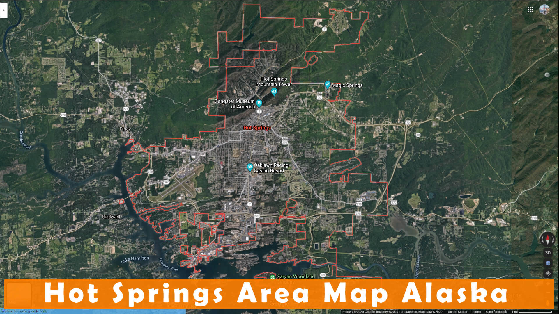 Hot Springs Zone Carte Alaska